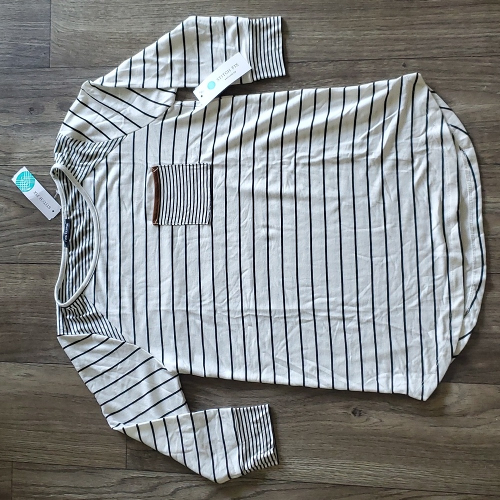 NWT Pink Clover 3/4 Sleeve Top Stitchfix Sz Small